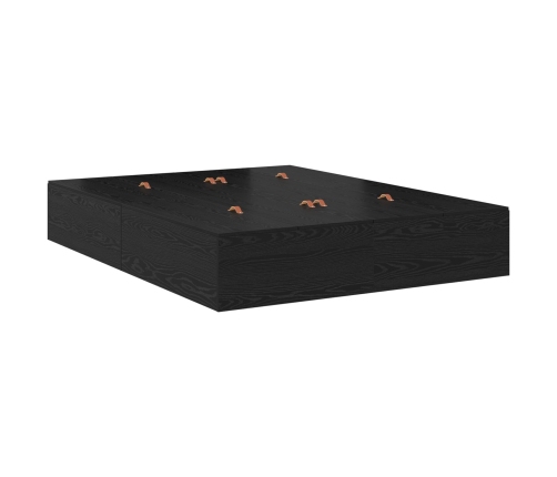 Base de cama con almacenamiento  Roble negro Madera resistente