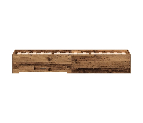 Estructura de Cama Madera Vieja 90x200 cm Madera Fabricada