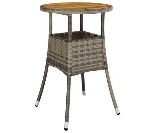 Conjunto de Muebles de Comedor  Conjunto de 5 Gris Ratán, Vidrio