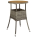 Conjunto de Muebles de Comedor  Conjunto de 5 Gris Ratán, Vidrio