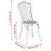 Sillas de jardín  2 pcs de aluminio fundido blanco