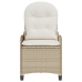 Sillón Recliner con Cojín Beige de Poliratán