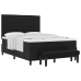 Cama con Somier con Colchón & Banco Negro 140x200 cm Tela