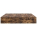 Estructura de cama  Roble ahumado Madera Doble Con almacenamiento