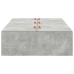 Estructura de cama  Gris concreto Concreto Individual Duradera