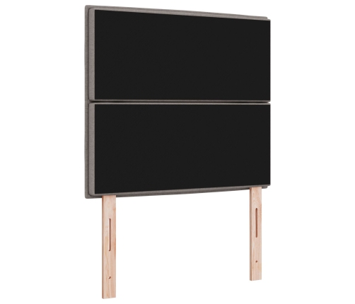 Cabecero  Taupe Tela 80 cm Rectangular Moderno Tapizado