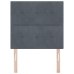 Cabecera LED  Gris Oscuro 100 cm Terciopelo