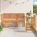 Juego de Comedor de Jardín de 4 Piezas - Madera Sólida de Acacia