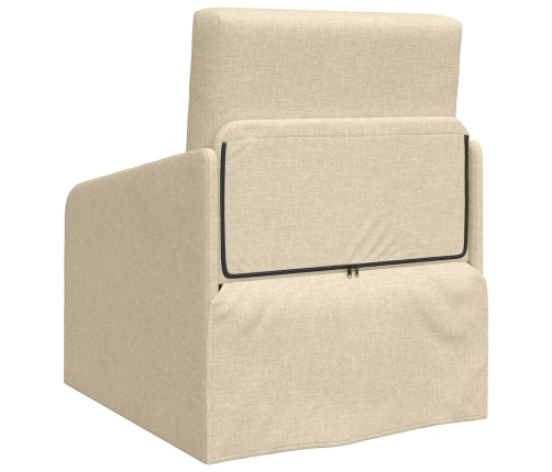 Sofá Cama  2 en 1 Crema 65x80x83 cm Tela