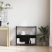 Cabinet de Libros  Negro Roble 80x30x78,5 cm Madera Ingenierada