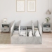 Estructura de Cama de Almacenamiento  Gris Concreto 120x190 cm