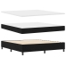 Cama Box Spring  con Colchón Negro Súper King Tela