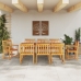 Juego de Comedor para Jardín de 9 Piezas en Madera Sólida de Acacia