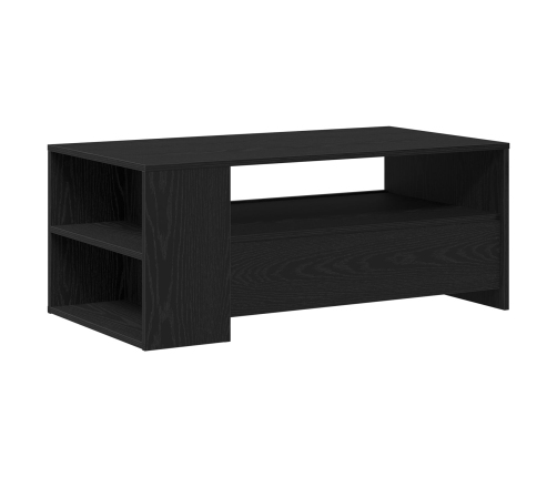 Mesa de Café de Roble Negro 102x55x43.5 cm Hecha de Madera Ingenierizada
