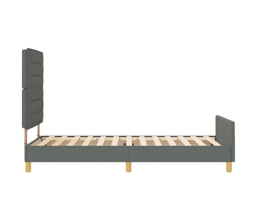 Estructura de Cama  Gris Oscuro 100x200 cm Tela