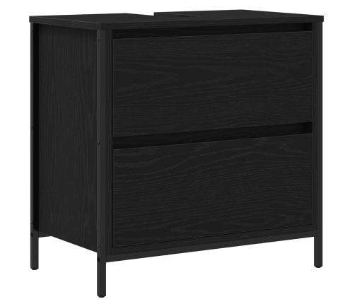 Juego de Muebles de Baño de 5 Piezas VidaXL en Madera de Roble Negra