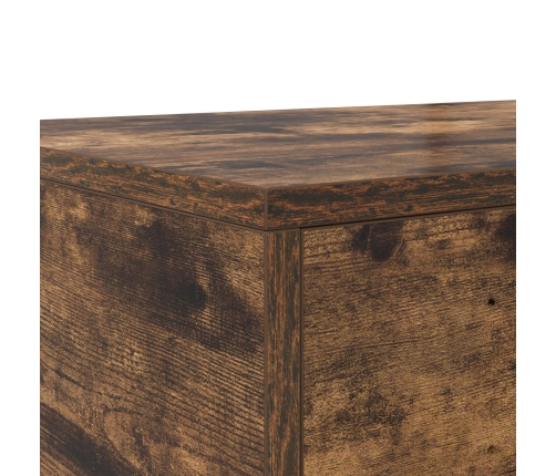 Mesa de Noche  Roble Ahumado Madera Durable 160 x 36.5 x 16.5 cm