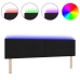 Cabecera LED acolchada negra 90 cm tela