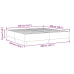 Cama Box Spring Gris Claro 200x200 cm Tela de Corduroy