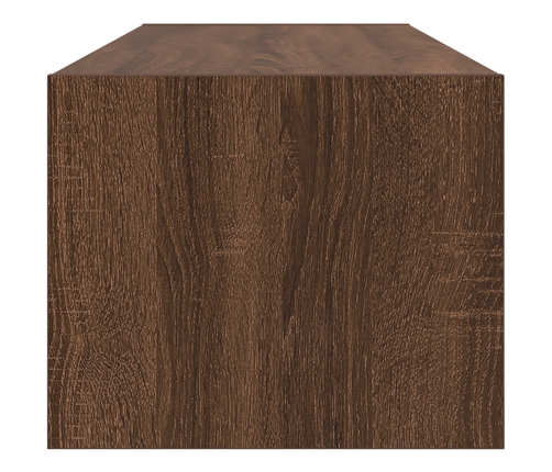 Aparador de TV  Marrón Roble 100x31x25,5 cm Madera elaborada