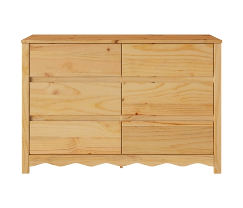 Cómoda  ""DRAMMEN"" 111x43x73,5 cm de Madera Sólida de Pino