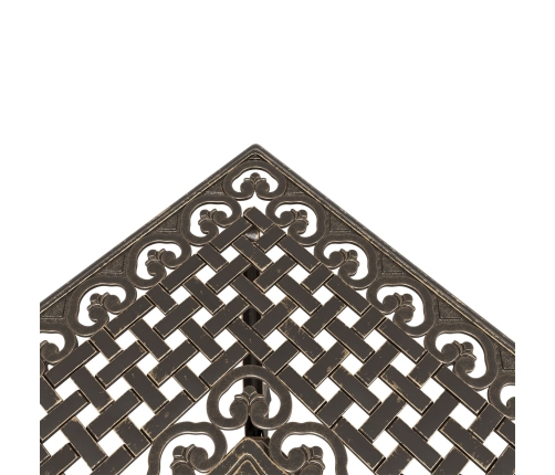 Juego de Bistro de Jardín de 3 Piezas de Aluminio Fundido Color Bronce
