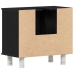 Cabinet de baño  Negro Roble 60x32x54 cm Madera Ingenierizada
