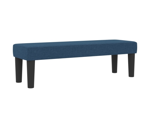 Cama con Box Spring y Colchón Azul 120x200 cm Tela