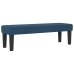 Cama con Box Spring y Colchón Azul 120x200 cm Tela