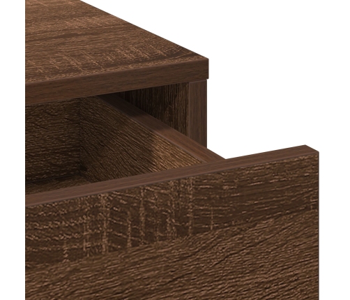 Almacén Alto Marrón Roble 40x41x135 cm Madera Ingenierizada
