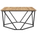 Mesa de Café  Roble Artesanal 80x80x45 cm Madera Ingenierizada