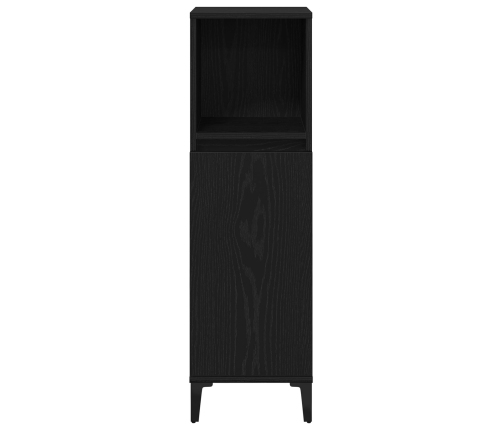 Conjunto de Muebles de Baño  Set de 3 Roble Negro Madera Diseñada