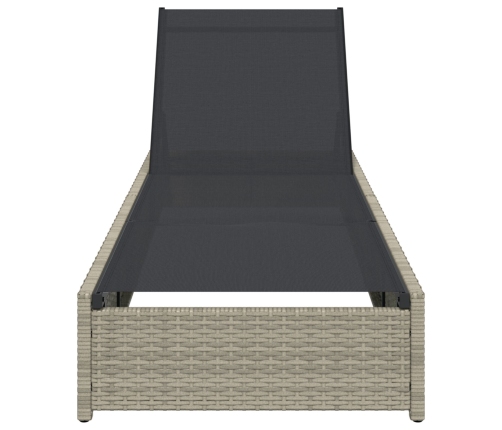 Tumbona  Beige 60x200x27 cm de Ratán Poliéster