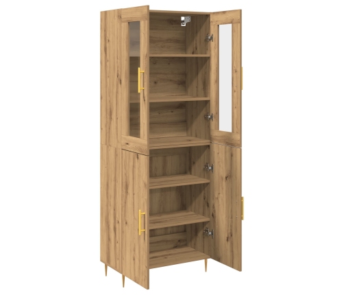 Highboard Artisan Oak 69.5x34x180 cm Madera Elaborada