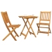 Conjunto de Bistro de Jardín de 3 Piezas  de Madera Sólida de Acacia
