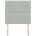 Cabecera LED Gris Claro 80 cm Terciopelo