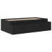 Cama de Almacenamiento  Roble Negro 75x190 cm