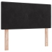 Cabezal  Button Tufted Negro 80 cm Terciopelo