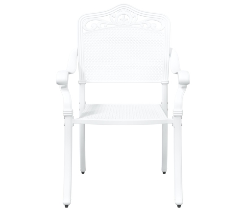 Silla de Exterior  Blanca Metal 62 x 64 x 93 cm Duradera