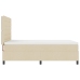 Cama con base de resortes  con colchón beige 140x200 cm tela