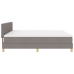 Cama Box Spring  con Colchón Taupe 200x200 cm Tela
