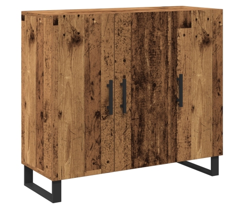 Sideboard  con 3 puertas de madera vieja 90x34x80 cm de madera compuesta