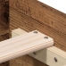 Estructura de Cama Madera Vieja 90x200 cm Madera Fabricada