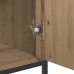 Aparador  de Roble Artesanal 70x30x80 cm de Madera Ingenierizada y Acero