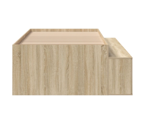 Estructura de cama de almacenamiento  Roble Sonoma 90x200 cm
