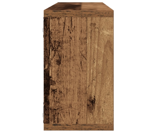 Estanterías de pared  4 pcs Madera antigua 80x15x26 cm Madera trabajada