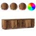 mueble de TV  con LED madera vieja 180x38x49 cm madera elaborada