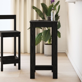 Mesa Bar  Negro roble Madera elaborada 51x50x103,5 cm