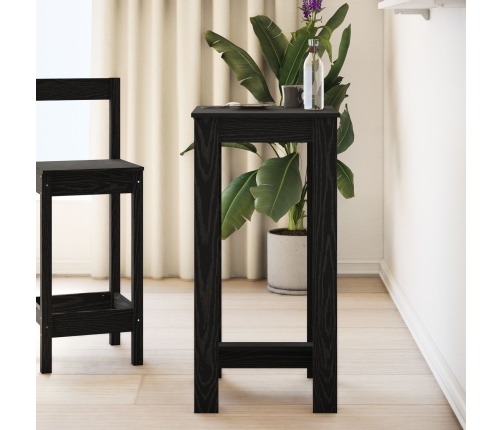 Mesa Bar  Negro roble Madera elaborada 51x50x103,5 cm