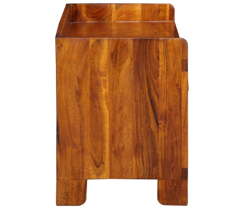 Banco para zapatos  100x35x45 cm de madera maciza de acacia